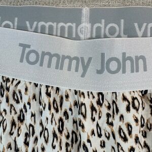 Tommy John Second Skin Down Time Lounge Pants XL Leopard Print Pajama Bottom EUC